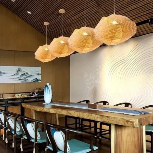 Bamboo Cloud Hanging Lamp - Image 2