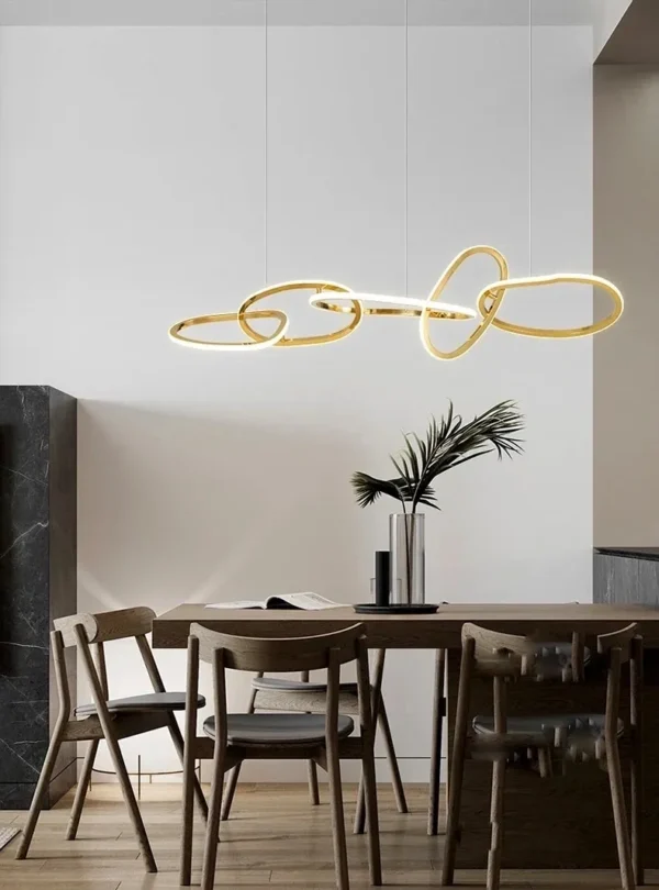 Hanging Halo Lamp with 5 lights