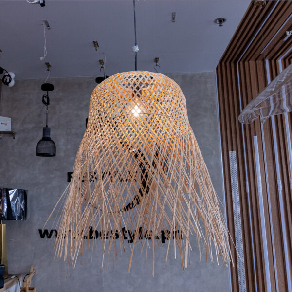 Bamboo Pendant Lamp Shade Hollow - Image 4