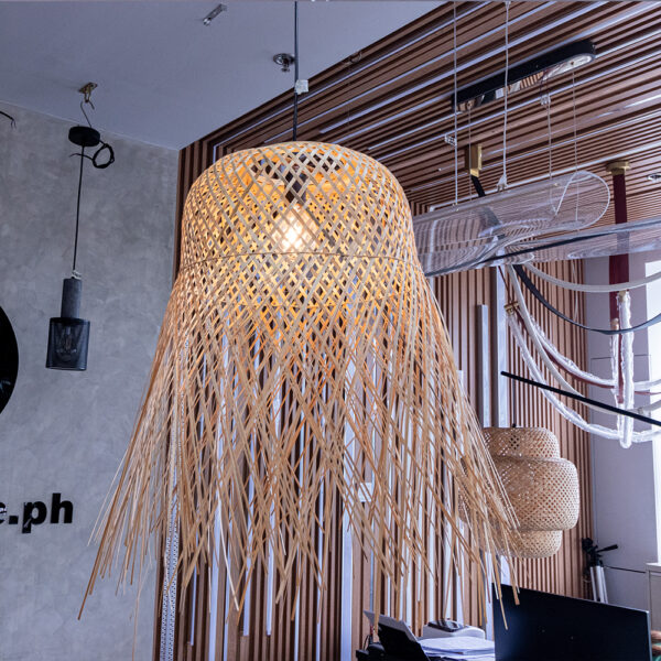 Bamboo Pendant Lamp Shade Hollow
