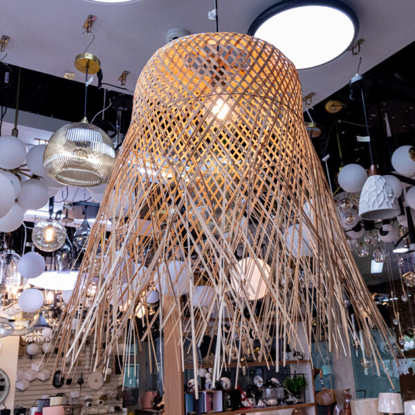 Bamboo Pendant Lamp Shade Hollow - Image 6
