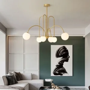 czan chandelier gold