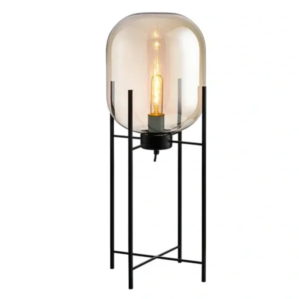 Glass floor lamp