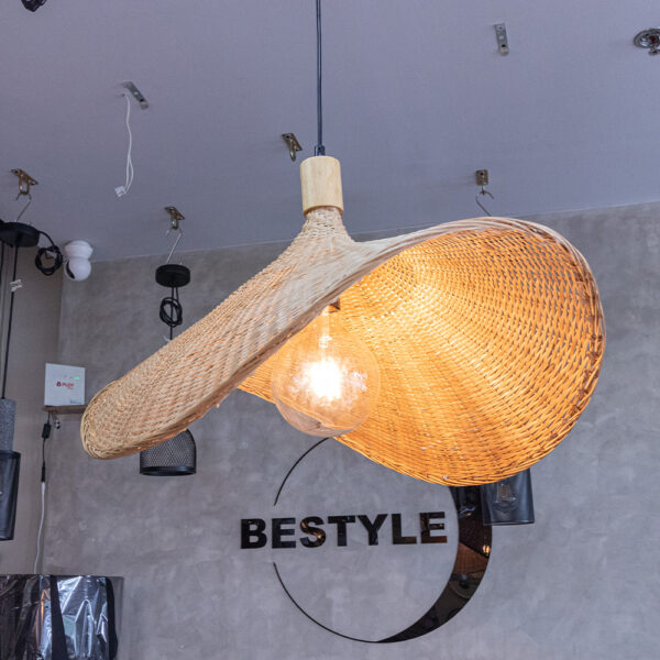 Bamboo Weaving Hanging Lamp - Image 5