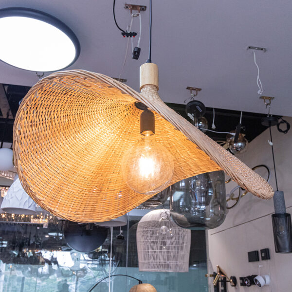 Bamboo Weaving Hanging Lamp - Image 4