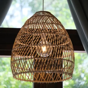 Handwoven Rattan Pendant Light
