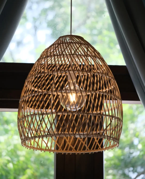 Handwoven Rattan Pendant Light